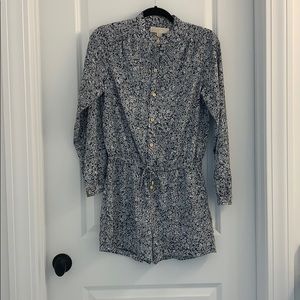 Michael kors Long sleeve draw strong waist  romper